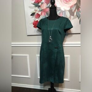 DKNY Forest Green Midi Dress